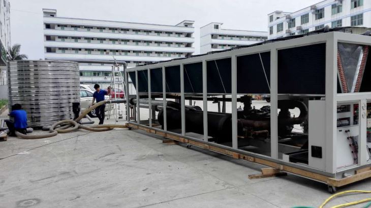 800 Kw Air Cooled Twin Screw Compressor Water Chiller
